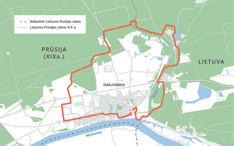 Knygnešių žygio maršrutas